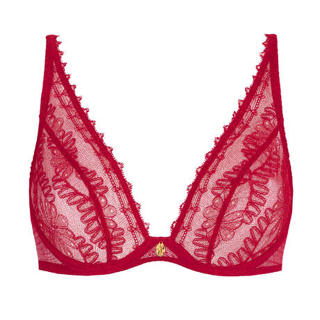 AUBADE Lace Triangle bra Mystery of Love Cherry