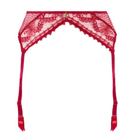 AUBADE Lace Garter belt Mystery of Love Cherry