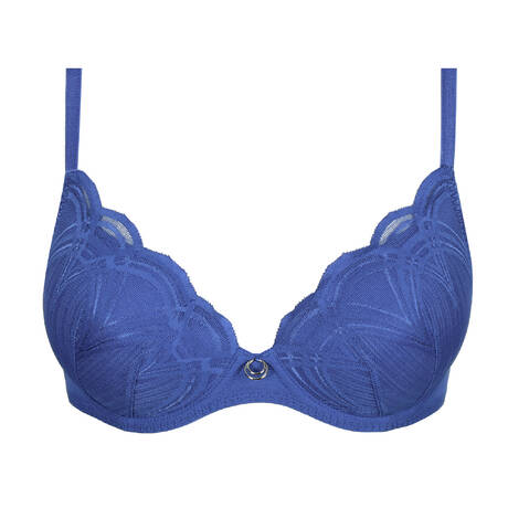 MARIE JO Soutien-gorge coques forme cœur en dentelle Cathia Bleu Stylo