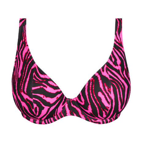 PRIMADONNA Padded triangle bikini top Malabo Hot Pink Zebra
