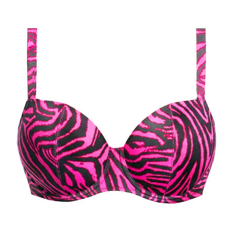PRIMADONNA Haut de maillot de bain balconnet coques Malabo Hot Pink Zebra