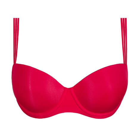 MARIE JO Invisible Padded balconette bra Louie True Red