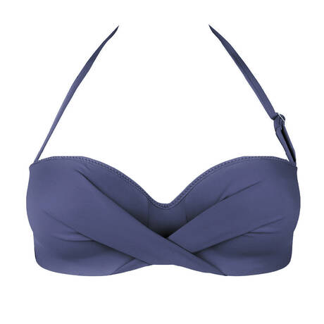 ANTIGEL Haut de maillot de bain bandeau coques La Chiquissima Mer Marine
