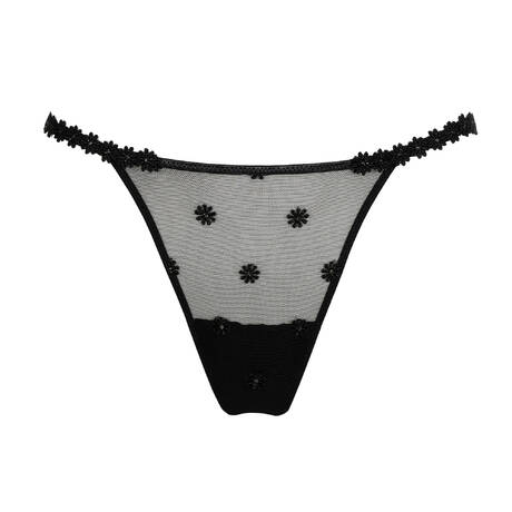 MARIE JO Thong Daisy Black