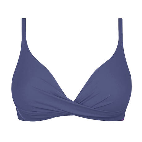 ANTIGEL Padded triangle bikini top La Chiquissima Mer Marine