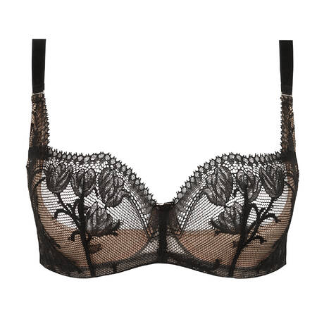 GOSSARD Lace Demi-cup bra VIP Belle de Nuit Black