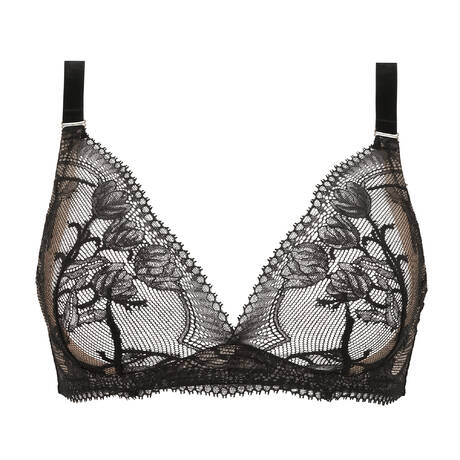 GOSSARD Lace Triangle bra VIP Belle de Nuit Black
