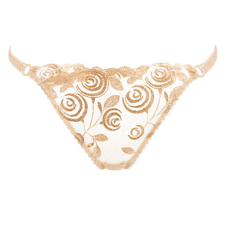 GOSSARD Thong VIP Fleur d'Or Gold