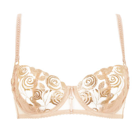 GOSSARD Demi-cup bra VIP Fleur d'Or Gold