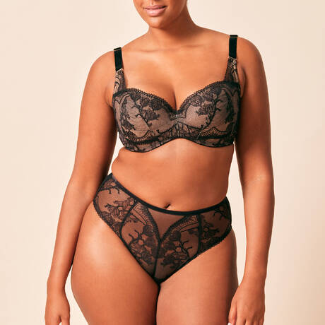 2 pieces set GOSSARD VIP Belle de Nuit Black