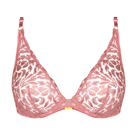 AUBADE Underwire Triangle bra Crazy in Love Warm Pink