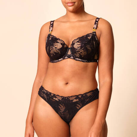 2 pieces set GOSSARD Lace Soirée Black