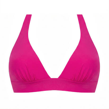PAIN DE SUCRE Triangle push-up bikini top Donia Sensitive Uni Life Résille Raspberry
