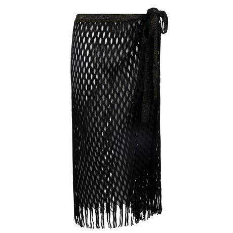 PAIN DE SUCRE Beach skirt sarong Jody Sensitive Uni life Resille Black