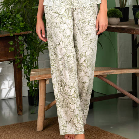 ANTIGEL Pantalon Échappée Green Toile Green
