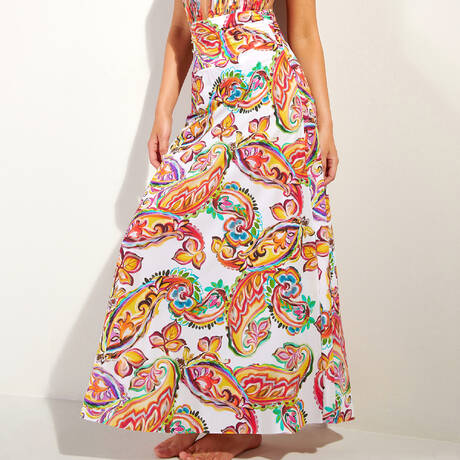 PAIN DE SUCRE Long beach skirt Joya Paisley Multicolored