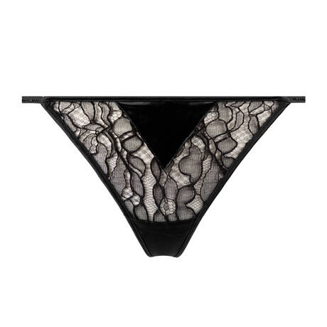 LIVY String aus Spitze Sparkle Schwarz