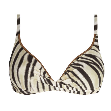 ANTIGEL Padded triangle bikini top La Tigre Blanc Tigre Bronze