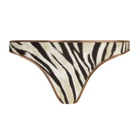 ANTIGEL High leg bikini bottom La Tigre Blanc Tigre Bronze