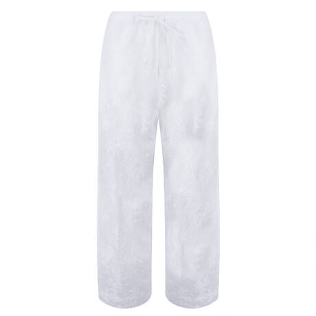 ANTIGEL Cotton Beach pants La Bohème Antigel White