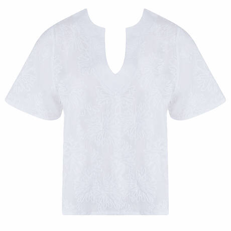 ANTIGEL Beach top cotton La Bohème Antigel White
