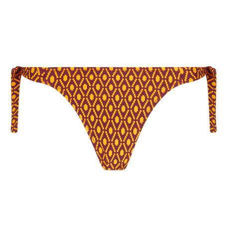 ANTIGEL Tie side bikini bottom La Papoue Jaune Papou