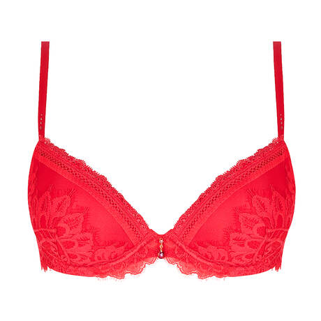 LISE CHARMEL Soutien-gorge coques en dentelle Désirs de Venise Grenat Venise