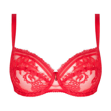 LISE CHARMEL Soutien-gorge corbeille bonnets profonds en dentelle Désirs de Venise Grenat Venise
