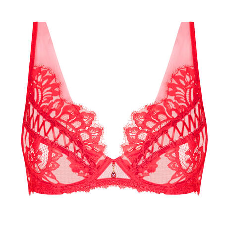 LISE CHARMEL Triangle bra lace Désirs de Venise Grenat Venise