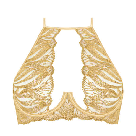 COCO DE MER Soutien-gorge bustier ouvert Celeste Gold