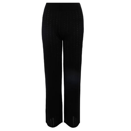 PAIN DE SUCRE Cotton Beach pants Issa Sensitive Uni Life Résille Black