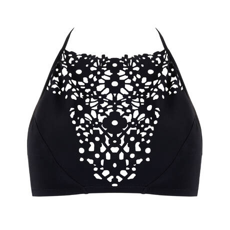 PAIN DE SUCRE Haut de maillot de bain brassière Bram Sensitive Uni Life Résille Noir