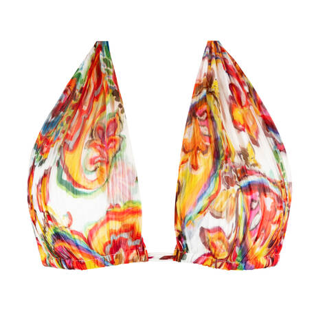 PAIN DE SUCRE Triangle bikini top Nysos Paisley Multicolored