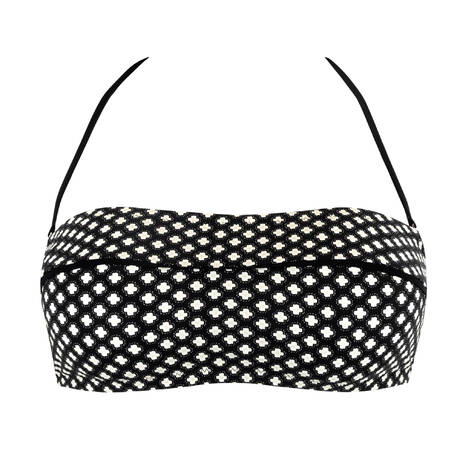PAIN DE SUCRE Bandeau bikini top Badgi Liberty Black