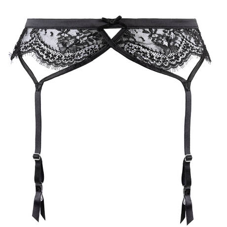FLEUR DU MAL Porte-jarretelles en dentelle Frankie Lace Noir