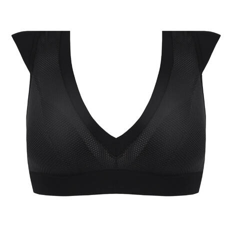 PAIN DE SUCRE Haut de maillot de bain brassière Niam Sensitive Uni Life Résille Noir