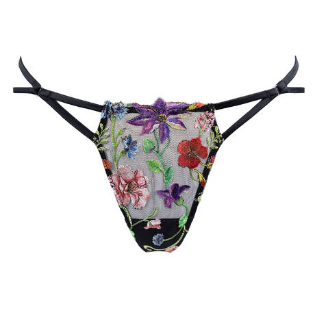 FLEUR DU MAL String Wildflower Schwarz