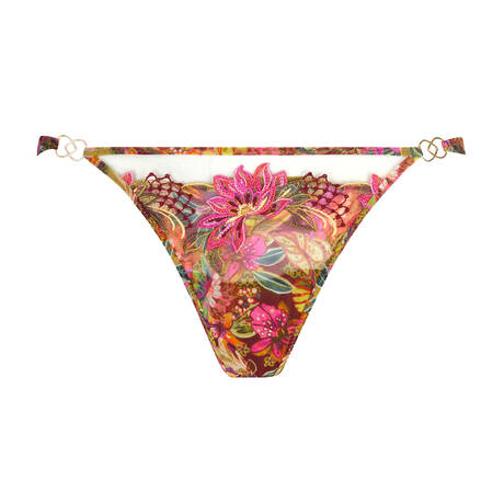 LISE CHARMEL Thong Danse des Fleurs Fushia Vert