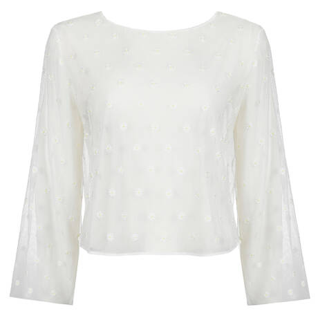 MARIE JO Top Avero Ivory Petal