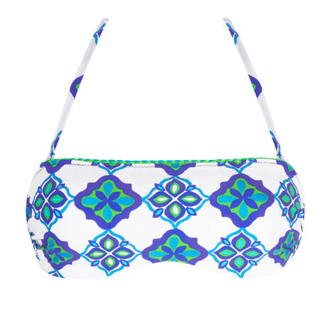ANTIGEL Padded bandeau bikini top L'Artisane Antigel Bleu Céramic