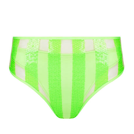 SARDA Sequin High-waisted bikini bottom Sha Neon