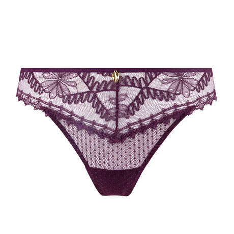AUBADE Lace Thong Mystery of Love Plum