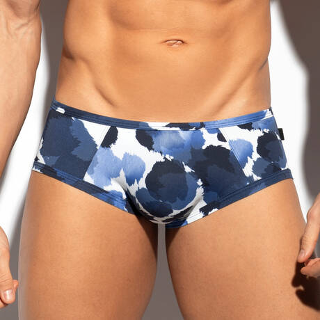 ES COLLECTION Men's boxer brief Swiss Cow Navy