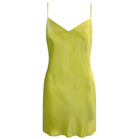 MARJOLAINE Silk Lace-up babydoll Chroméa Calista Tilleul