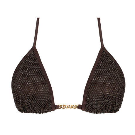 SARDA Haut de maillot de bain triangle Janja Chocolat
