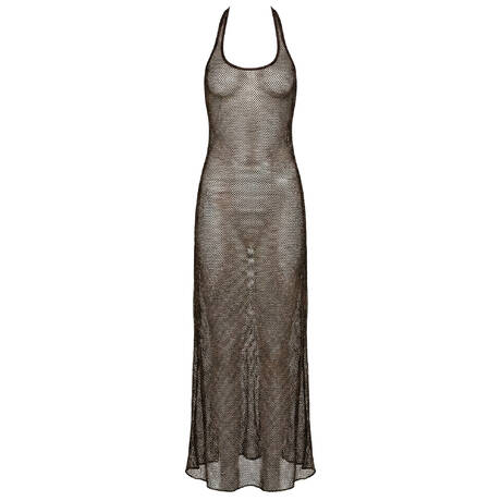 SARDA Long beach dress Janja Chocolate