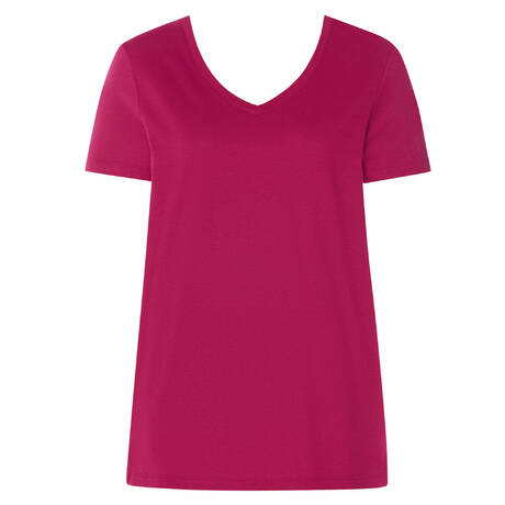 HANRO Cotton and modal T-shirt Sleep & Lounge Light Sangria