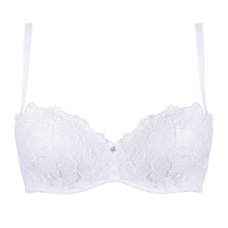 LISE CHARMEL Padded bandeau bra Dressing Floral White
