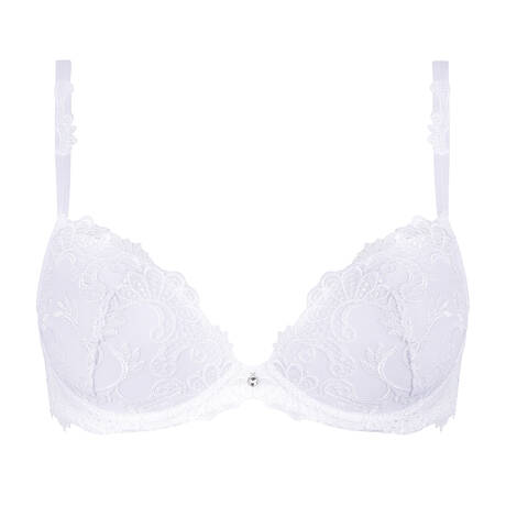 LISE CHARMEL Padded bra with enhanced padding Dressing Floral White