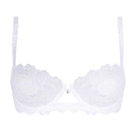LISE CHARMEL Demi-cup bra Dressing Floral White